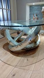 tavolino salotto soggiorno cristallo