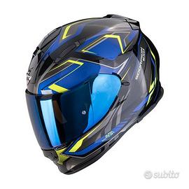 CASCO INTEGRALE MOTO SCORPION EXO 491 ZUMO BLU GIA