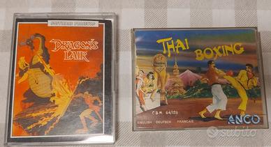 Dragon's Lair & Thai Boxing Tape Commodore 64/128