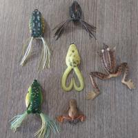 esche pesca rane gomma 