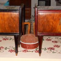 Coppia di comodini vintage in legno – Anni ‘60