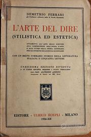 Ferrari L'arte del dire stilistica Hoepli 1934