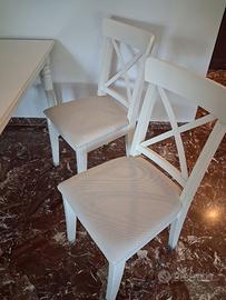 4 Sedie Ingolf Ikea sfoderabili