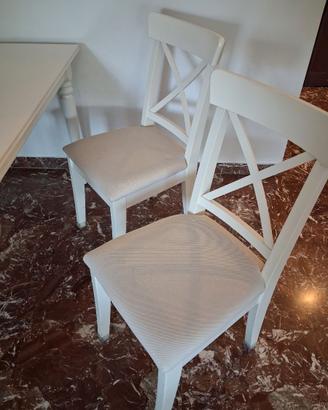 4 Sedie Ingolf Ikea sfoderabili