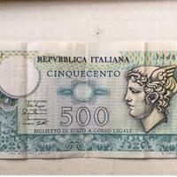 500 lire di carta