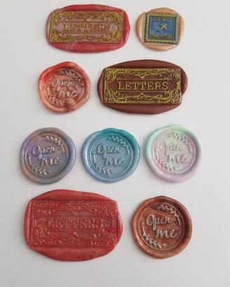 sigilli in cera lacca adesivi lettere biglietti