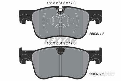 TEXTAR Kit pastiglie freno Assale ant 2583601
