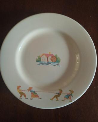 Piatto di Richard Ginori per Mulino Bianco anni 80