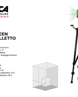 Livella laser con cavalletto
