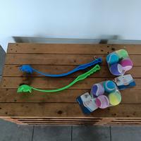 set 4 palline + lanciapalline