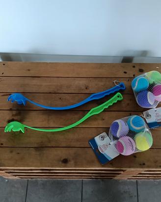 set 4 palline + lanciapalline