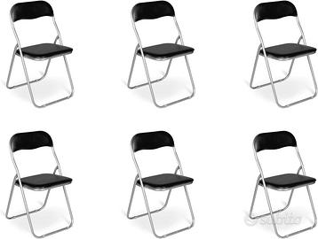 Dmora Set 6 Sedie Nero