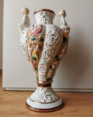 Vaso Anfora Vintage stile porcellana Capodimonte