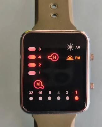 Orologio binario digitale