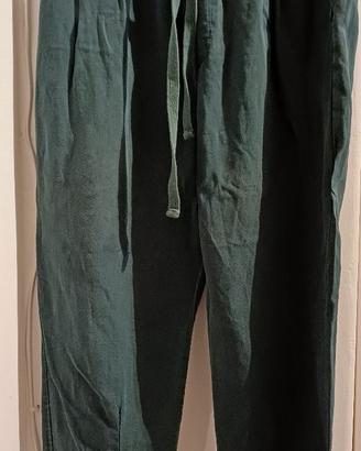 Pantaloni Zara Verde Bosco - Taglia XS - Comodi e
