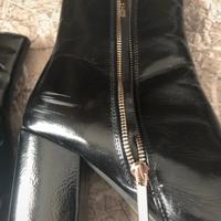 Stivaletto invernale nero lucido 39