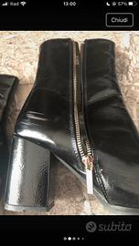 Stivaletto invernale nero lucido 39