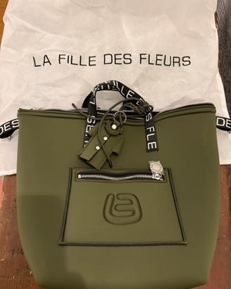 Borsa donna la fille des fleurs verde