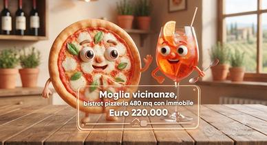 Bar pizzeria con struttura compresa -
