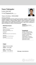 Cameriere/Lavapiatti