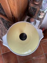 Pentola in ferro smaltato vintage