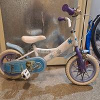 bicicletta bambina frozen 14 pollici 3 anni