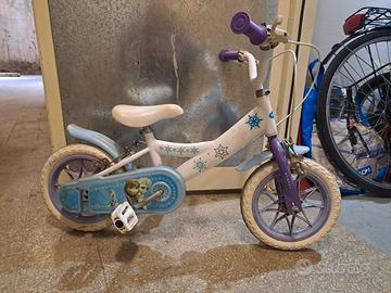 bicicletta bambina frozen 14 pollici 3 anni