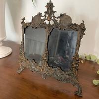 Cornice portafoto doppia antica