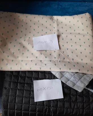 scampoli trapuntina imbottita e tessuto con giglio