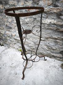 antico porta catino in ferro battuto battuto 