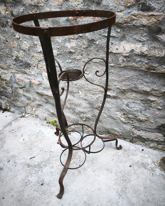 antico porta catino in ferro battuto battuto 