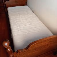 Letto in ciliegio singolo materasso rete a doghe
