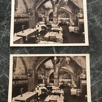 2 vecchie cartoline ristorante di Firenze