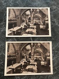 2 vecchie cartoline ristorante di Firenze