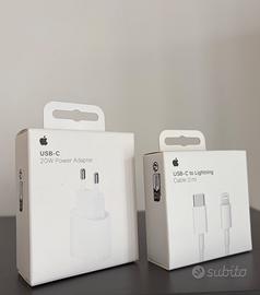 NUOVI Apple Alimentatore 20W + Cavo 2M Lightning