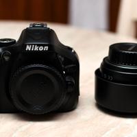 Nikon d5200+obbiettivo 50mm f 1.8 e accessori