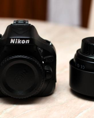 Nikon d5200+obbiettivo 50mm f 1.8 e accessori