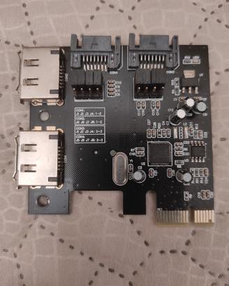 Scheda controller PCI-E con porte SATA ed eSATA
