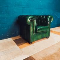 Poltrona Chester Chesterfield green racing inglese