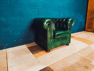 Poltrona Chester Chesterfield green racing inglese