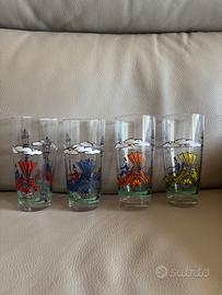 Set 12 bicchieri vintage Nutella Anni 90