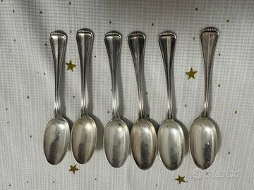 Set 6 cucchiaini in argento 800