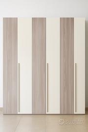 Armadio moderno a 6 ante legno Policoro