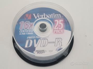 DVD vergini 20 Verbatim DVD R 16x certified regist