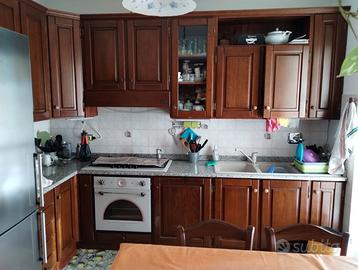 Cucina angolare legno rovere