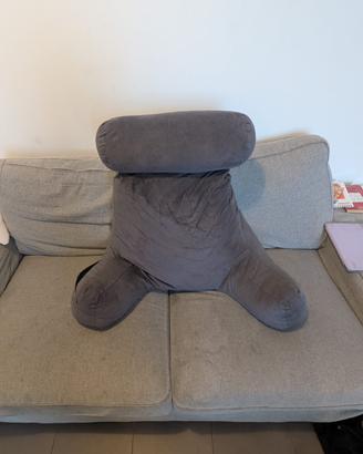 Cuscino ergonomico da lettura con braccioli