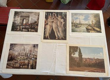 Lotto di riproduzioni artistiche: Museo del Louvre