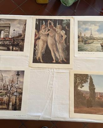 Lotto di riproduzioni artistiche: Museo del Louvre