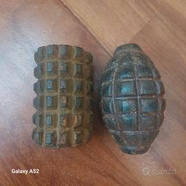 Coppia di granate prima guerra mondiale ww1