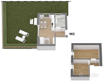 W2: Residence Schacher: Trilocale con giardino